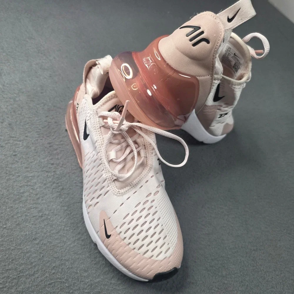 Nike Air Max 270 Barely Rose Pink Womens Running Shoes AH6789-604 Size 7.5